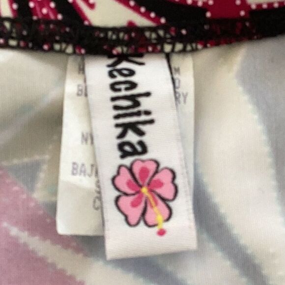 KECHIKA SWIMWEAR SKIRT BATHING SUIT BOTTOMS TROPICAL SMALL - Picture 4 of 6